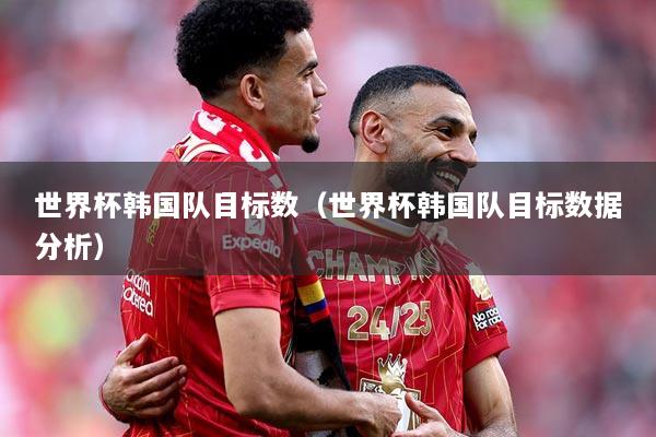 世界杯韩国队目标数（世界杯韩国队目标数据分析）